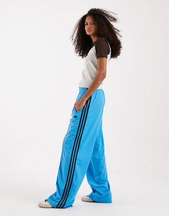 adidas Originals Firebird - Pantaloni della tuta larghi blu e marroni