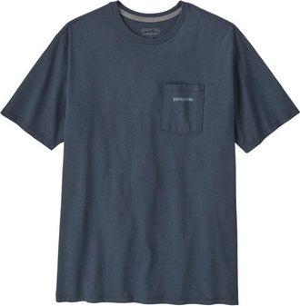 Patagonia Boardshort Logo Pocket Responsibili-Tee T-Shirt f&uuml;r Herren | blau