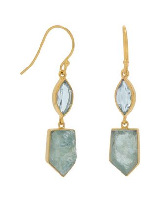 Liv Oliver 18K Over Silver 12.50 Ct. Tw. Gemstone Drop Earrings