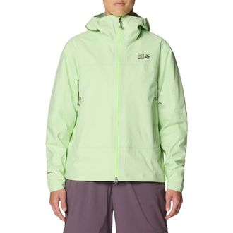 Mountain Hardwear Cloud Cipher Hooded Jacket in Frozen In Lime at Nordstrom, Size X-Small