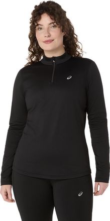 Asics Laufshirt ASICS ASICS CORE LS 1/2 ZIP WINTER TOP, Damen, Gr. XXL, schwarz (performance schwarz), Obermaterial: 94% Polyester, 6% Elasthan, Shirts Lauf