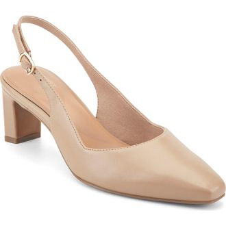 Rockport Mayla Total Motion Slingback Pump in Light Natural at Nordstrom, Size 6.5