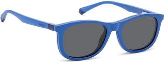 Polaroid Vista + Clip-On - unisex - Zonnebrillen - Blauw - 47 MM - Accessoires