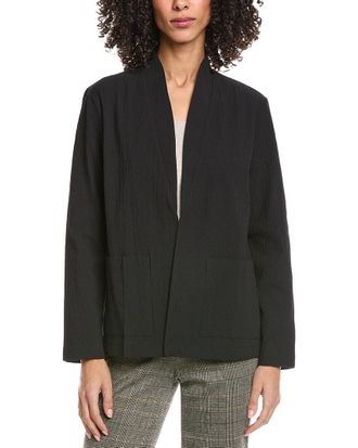 Eileen Fisher Eileen Fisher Petite High Collar Jacket