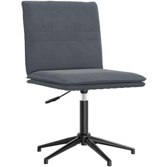 vidaXL Silla De Comedor Terciopelo Gris Oscuro Vidaxl