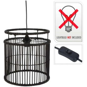 H&S Collection H&s Collection - Lampara Colgante Negra