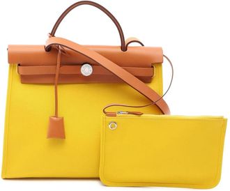 Herm&egrave;s Pre-owned Hermes Toile Herbag Zip 31 Ladies XKK0IQYYWJVR0AFV