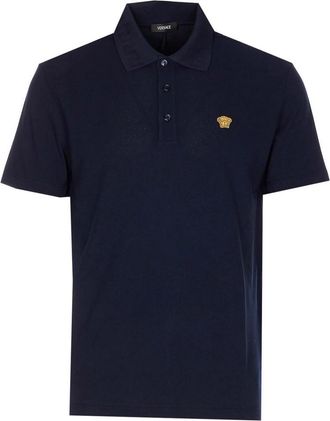 Versace Embroidered Medusa Polo