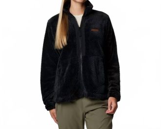 Columbia Fire Side Full Zip Iii Fleece Jacket In Black