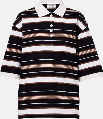 Róhe Róhe Polo in cotone a righe