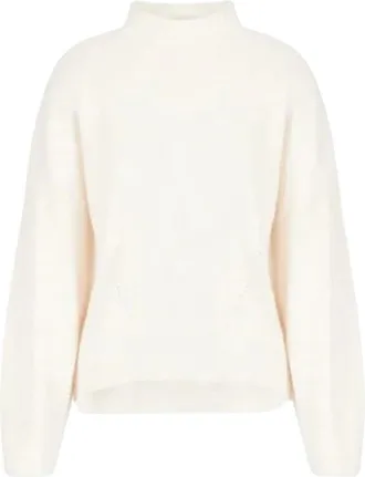A|X Armani Exchange Polo Neck Pullover - Dames - Coltruien - Wit - M - Truien & Vesten