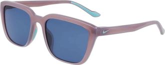 Nike Gespiegelde Flair Zonnebril in Taupe Grijs - Dames - Zonnebrillen - Bruin - 53 MM - Accessoires