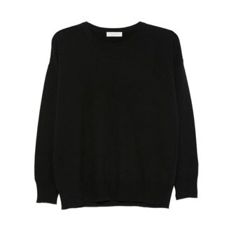 Le Tricot Perugia Jersey de punto con cuello redondo y manga larga - Knitwear - Mujer - Negro - XS