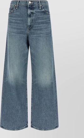 Mother flood wide leg jeans belt loops