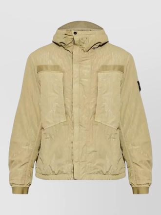 Stone Island quilted hooded padded coat