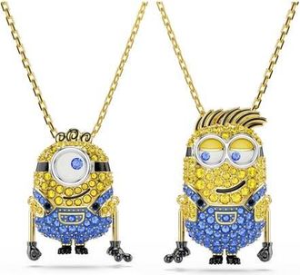 Swarovski Set of 2 Minion Best Friend Necklaces in Gold/multi at Nordstrom