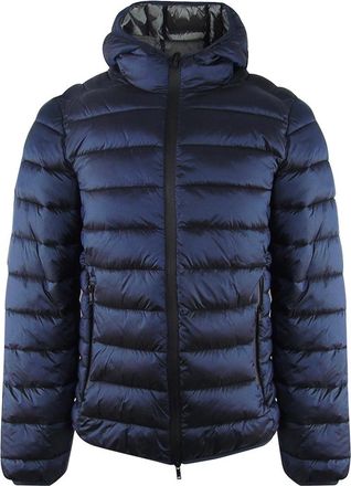 Iceberg Mens Ice Iceberg Plain Padded Hooded Dark Navy Blue Jacket - Size: 44/Regular