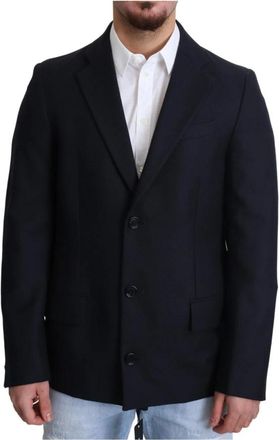 Dolce & Gabbana Blazer Tailored Fit - Heren - Blazers - Blauw - S - Wol - Jassen