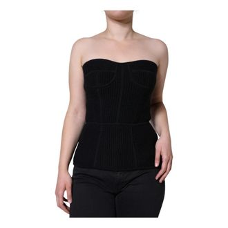 Dolce & Gabbana Dames, Tops, Zwart, Maat: XS Wol