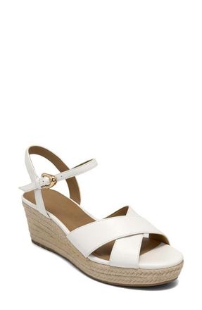 Aerosoles Casarina Platform Wedge Sandal in White at Nordstrom, Size 9.5