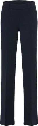 Cambio Francoise Wijde Broek - Dames - Wijde Broeken - Blauw - L - Broeken