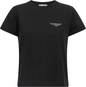 Givenchy Stamp Print T-shirt - Dames - T-shirts - Zwart - M - Katoen - Tops