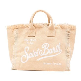 MC2 Saint Barth Dames, Tassen, Beige, Maat: ONE Size Katoen