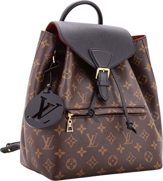 Louis Vuitton Brown Monogram Canvas & Leather Montsouris Nm Pm (Authentic Pre- Loved)
