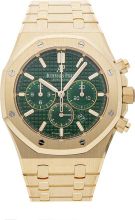 Audemars Piguet Pre-owned Audemars Piguet Royal Oak Chronograph Green Dial Mens Watch 26331BA.OO.1220BA.02