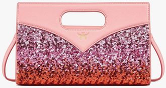 MCM Diamond Tote In Sequin Lamb Leather