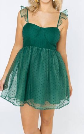 BuddyLove Adriana Dress In Forest Dot
