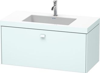 Duravit Lavamanos Duravit Brioso C-bonded Con Base Mural 100,0x48,0 Cm, 1 Caj&oacute;n, Sin Rebosadero, Con Banco Para Grifos, 1 Agujero Para Grifos, Color (frente/c