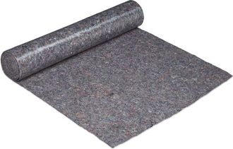 Relaxdays Relaxdays - 5 Vellones De Pintor, Funda Protectora, 1 M X 25 M = 25m&sup2;, Antideslizante, Impermeable, 220g/m&sup2;, Gris