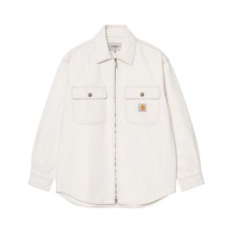 Carhartt Work in Progress Carhartt Wip, Light Jackets, male, Gray, Size: XL Mercer Stripe Shirt Jacket