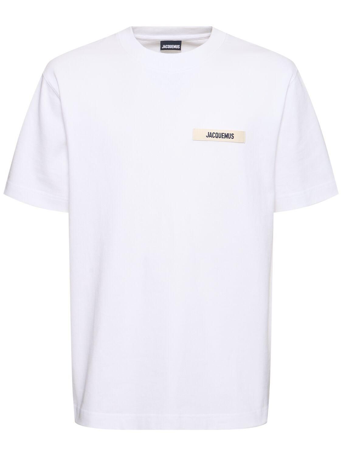Jacquemus - Largo Printed cotton T-shirt White - The Corner
