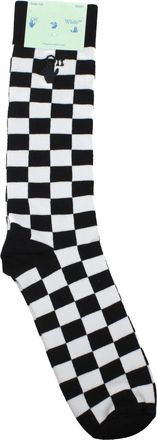 Off-white Calzini e uomini bianco sporcos Calzini In Cotone Bianco/Nero