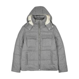 Brooksfield Jassen, Heren, Grijs, M, Leer, Brooksfield Coats
