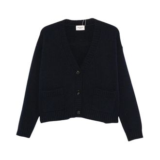 Max Mara Truien & Vesten, Dames, Blauw, M, Wol, Filmato Cardigan