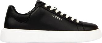 Guess Plaza Sneakers - Heren - Sneakers - Zwart - 44 EU - Leer - Schoenen