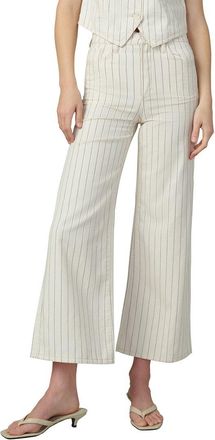 Joe's Joes Jeans The Mia Wide Leg Ankle Natural Stripe Jean