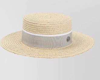 Maison Michel raffia wide brim sun hat