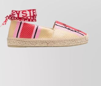 Stella McCartney leather striped espadrilles