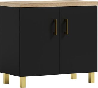 OEM Mueble De Ba&ntilde;o Bajo Lavabo Roco 80 Negro