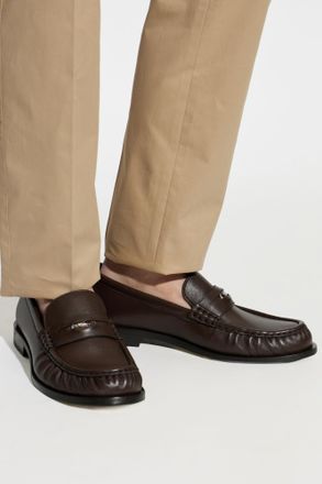 Burberry Leather Loafers Shoes, Mens, Brown