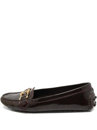Louis Vuitton Oxford logo-detail loafers - Red