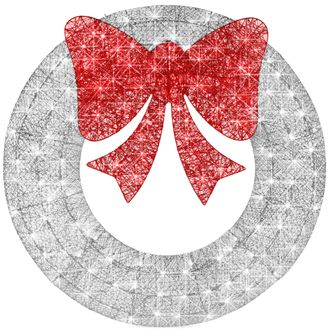 Best Choice Products 36in Pre-Lit Outdoor Christmas Wreath, LED Metal Holiday D&eacute;cor w/ 120 Lights, Bow
