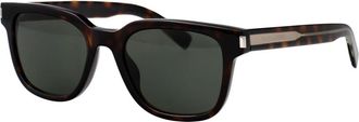 Saint Laurent Klassieke Zwarte Zonnebril - Heren - Zonnebrillen - Zwart - 52 MM - Accessoires