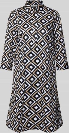 Christian Berg Knielanges Kleid mit 3/4-Arm in Black, Größe 34