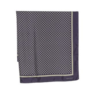 Tagliatore Foulard Geometric-Print Scarf - male - Tagliatore - Silk Scarves - Purple - ONE SIZE - Accessories