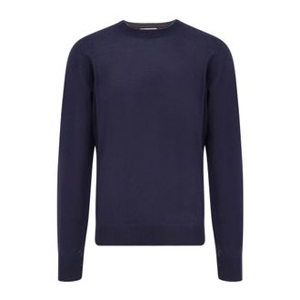 Brunello Cucinelli Lightweight Cashmere and Silk Crew-Neck Jumper - male - Brunello Cucinelli - Cashmere Knitwear - Blue - 4XL - Knitwear